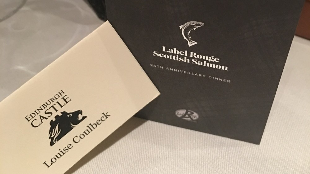 The dinner celebrated the success of the Scottish salmon industry